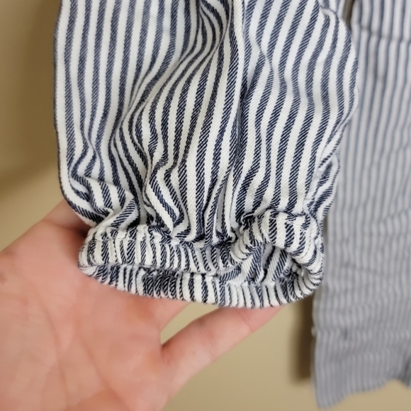 Old Navy | Navy & White Striped Floral Embroidered Shift Dress Size XS - Picture 4 of 6